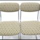 Ensemble de 6 chaises vintage design en métal chromé – années 70