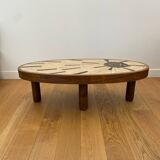 Vallauris ceramic coffee table