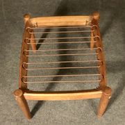 Pair of armchairs and foot rest 20th century