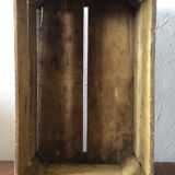 Old wooden fruit box with "Lez Orchards" marking
