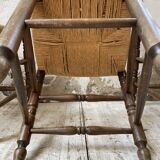 Set of rustic Provençal mulched chairs
