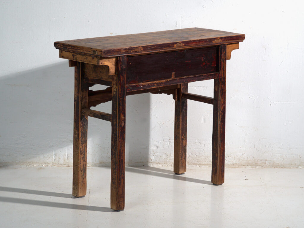 Old pine console with two drawers – China, circa 1930