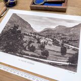 The Ossau Valley, Pyrénées-Atlantiques, photographic plate printed in 1937