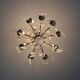 Bronze and crystal chandelier with 9 lights