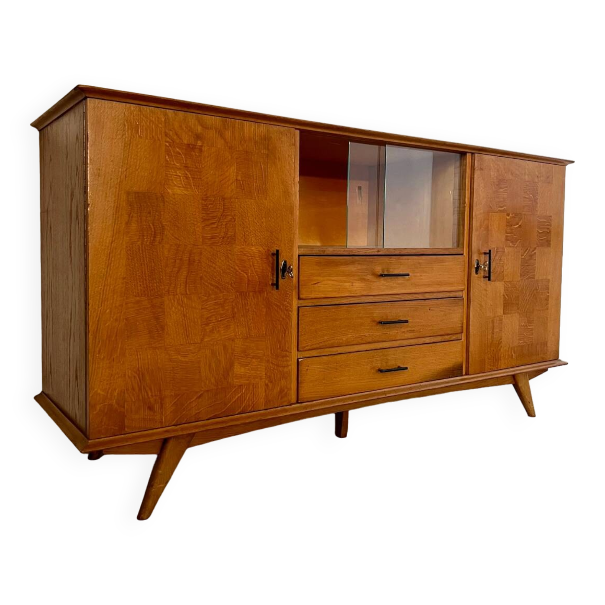 Old oak sideboard from the 50s, reconstruction period