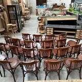 Suite of 23 bistro chairs