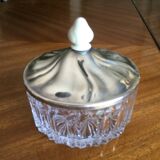 Crystal and silver metal sugar