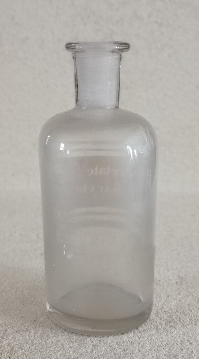 Barium acetate apothecary bottle