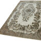 Hand-Knotted Carved Oriental 1970s 171 cm x 283 cm Grey Carpet