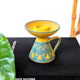 Bougeoir Céramique Ceramano | Poterie Ouest Allemande Années 60