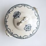 Lot of Plate, Platter, Ramier and Soup Tureen, Iron Earth, "Excelsior" service, E. Bourgeois, late 19th century