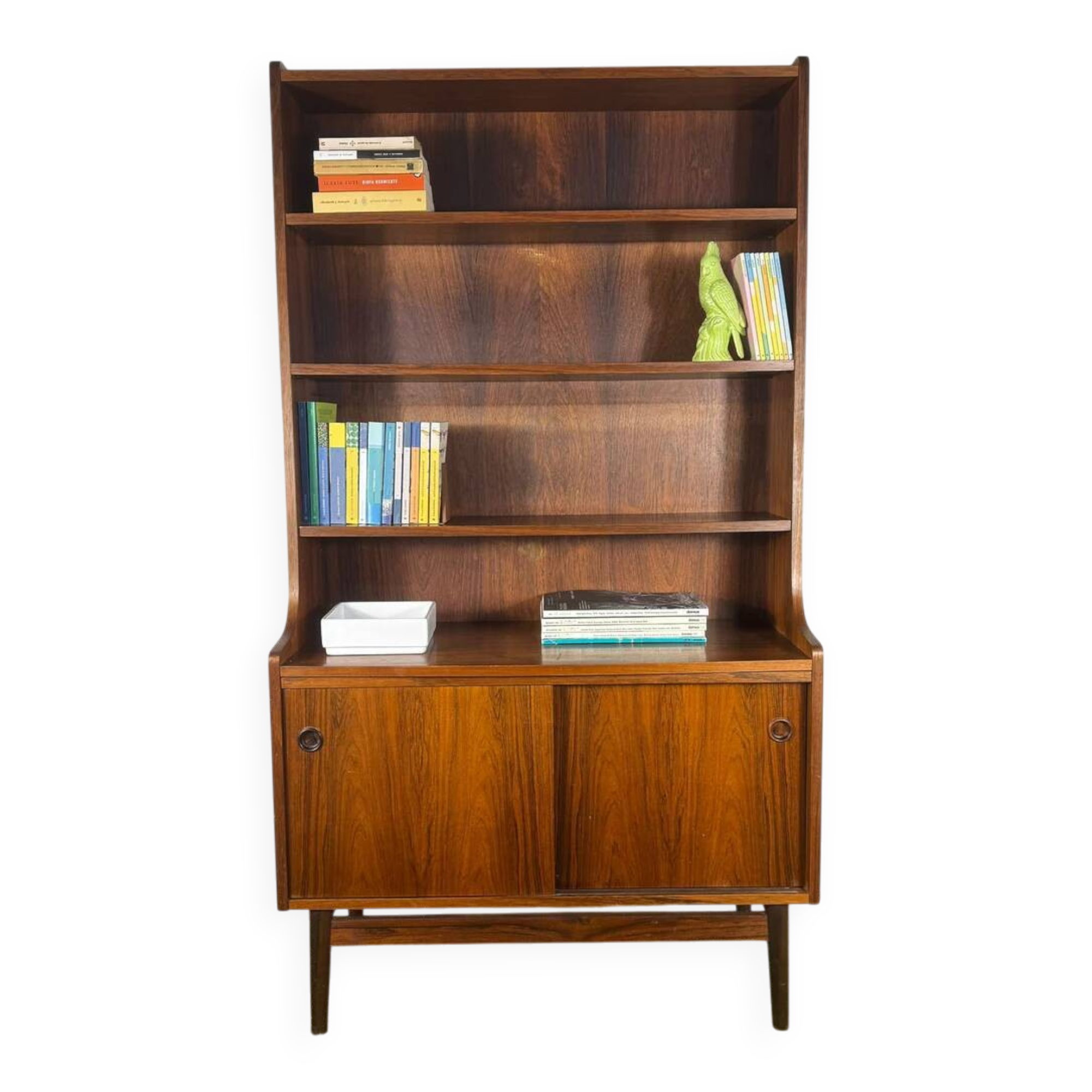 Vintage rosewood bookshelf – mid-century modern Scandinavian design