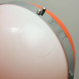 Space Age Italian Orange Pendant Lamps, Set of 2