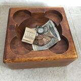 Empty teak pocket, 70s