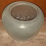 Vase verre dépoli