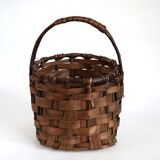 Brutalist basket in bark