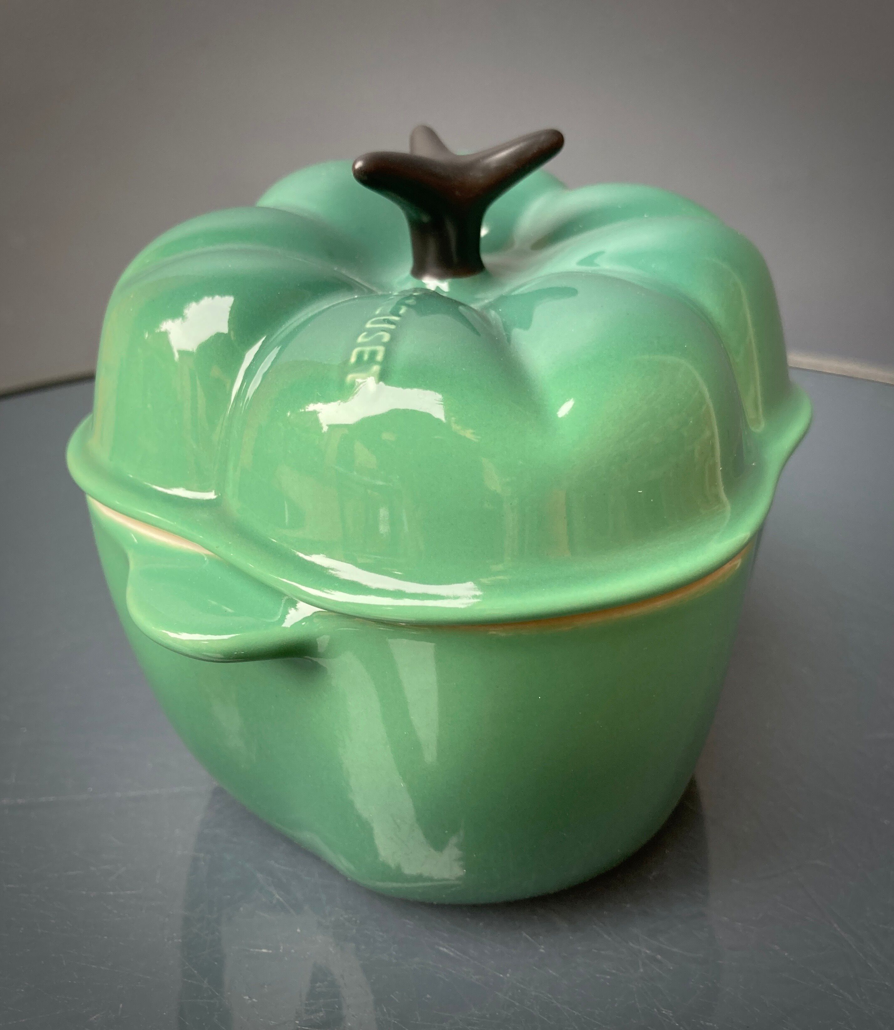 Four Le Creuset ceramic casseroles