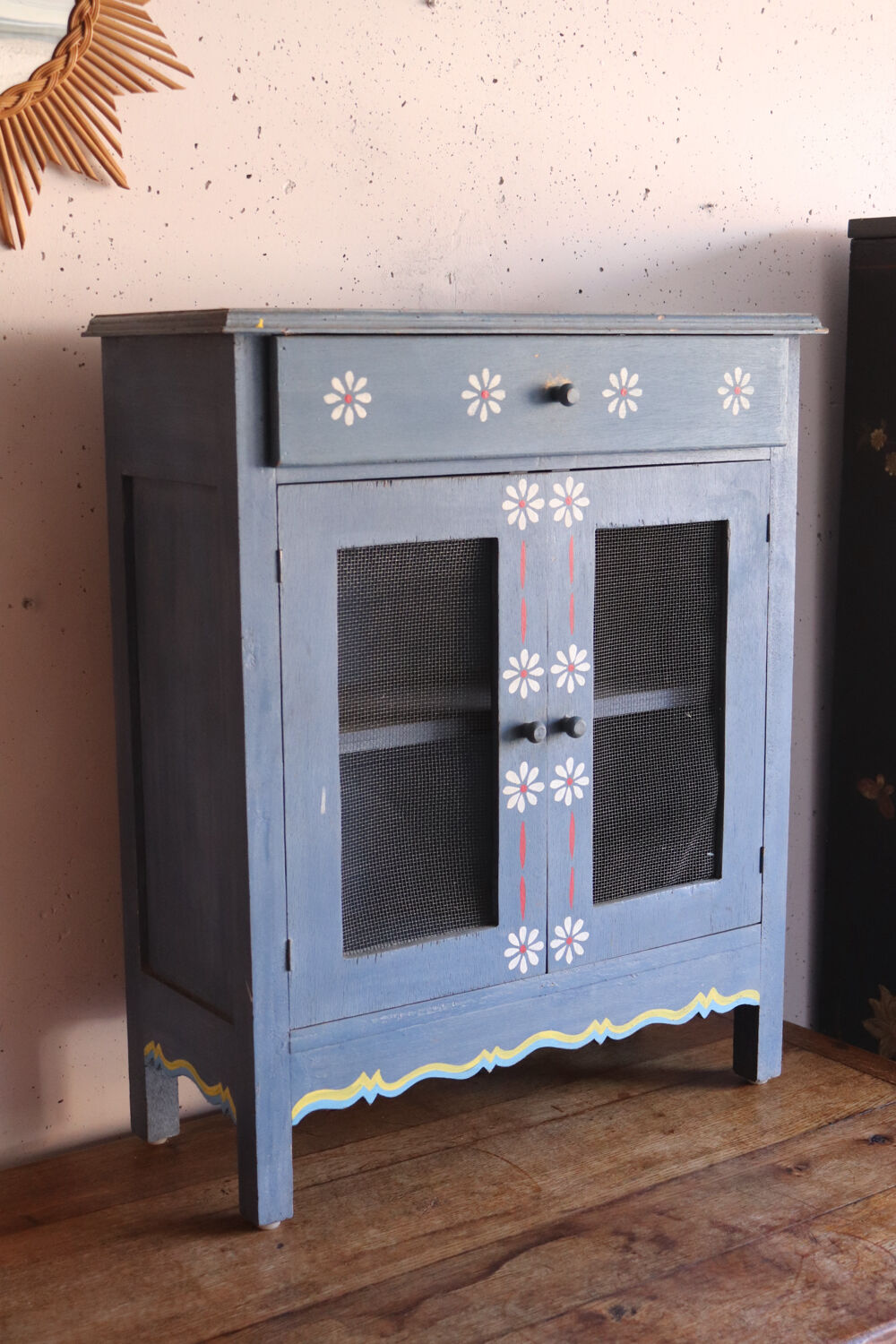 Small painted blue folk furniture – country spirit
