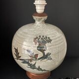 Vintage ceramic lamp Japan stoneware Mashiko