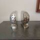 Chrome golf ball bookend
