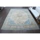 1970s Vintage Persian Handmade Wool Cotton Light Brown Area Rug 295x394