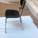 Chaise vintage en formica noir