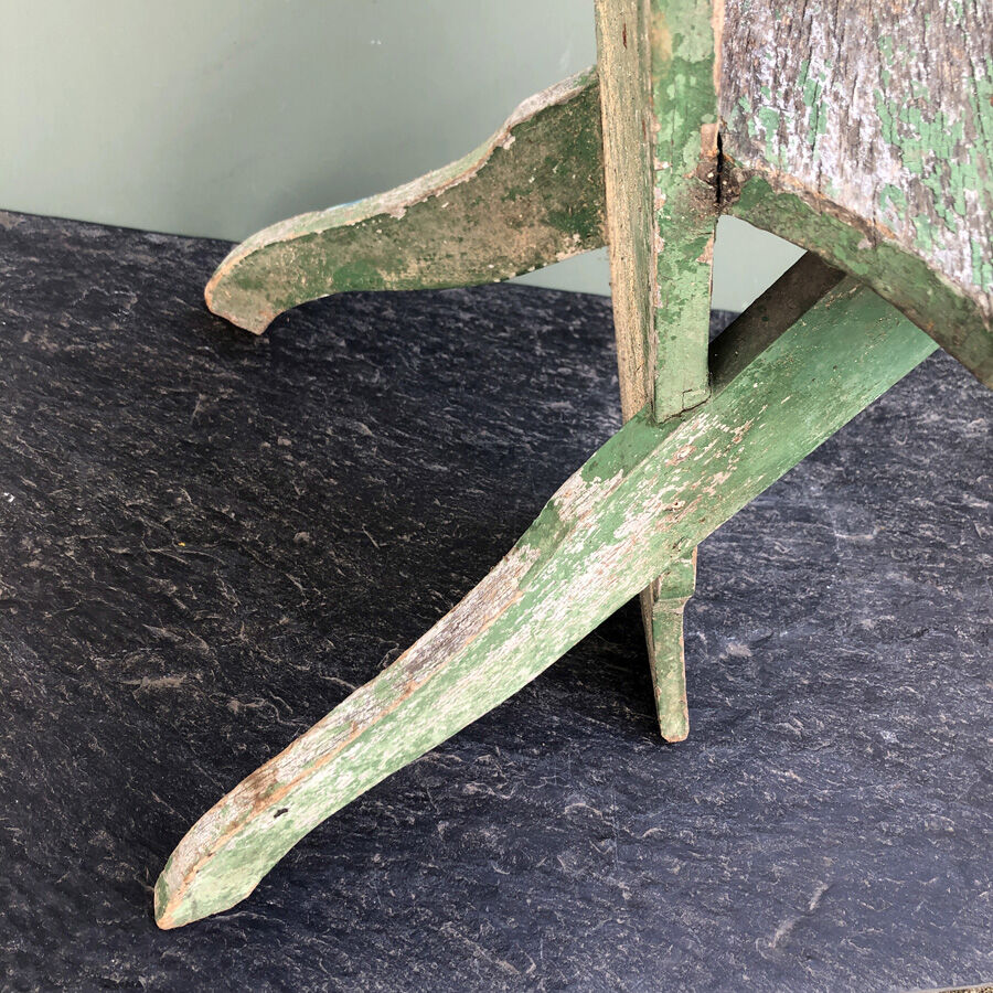 Antique milking chair