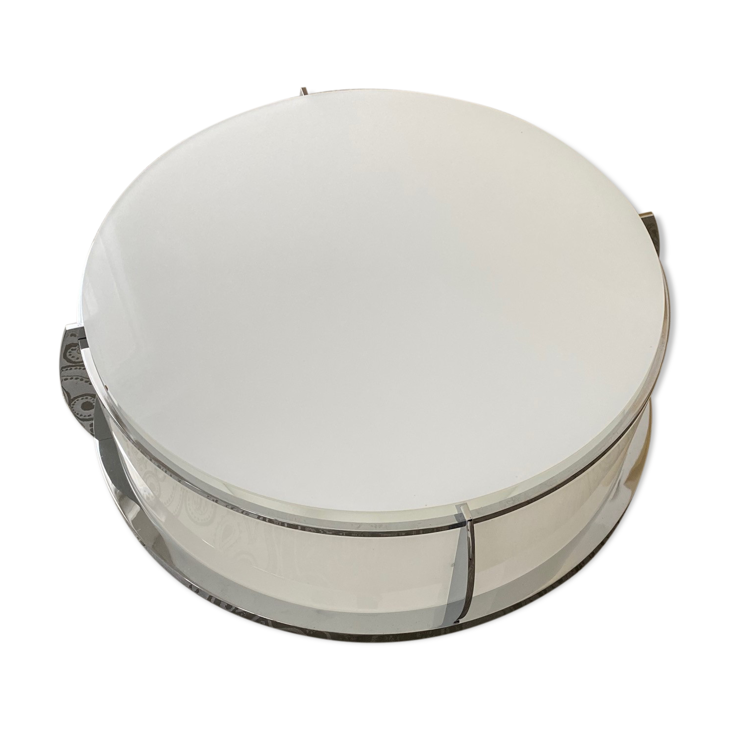 Plafonnier Perzel Réf. 350 chromé, diamètre 50 cm