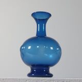 Vintage mid-century trio of handcrafted glass vases from Lauscha, Thuringia.