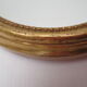 Oval wooden mirror gilded tower, medallion type