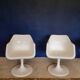 Pair of tulip armchairs.