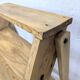 Escabeau vintage en bois massif