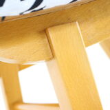 1970s Wood Stool, Czechoslovakia