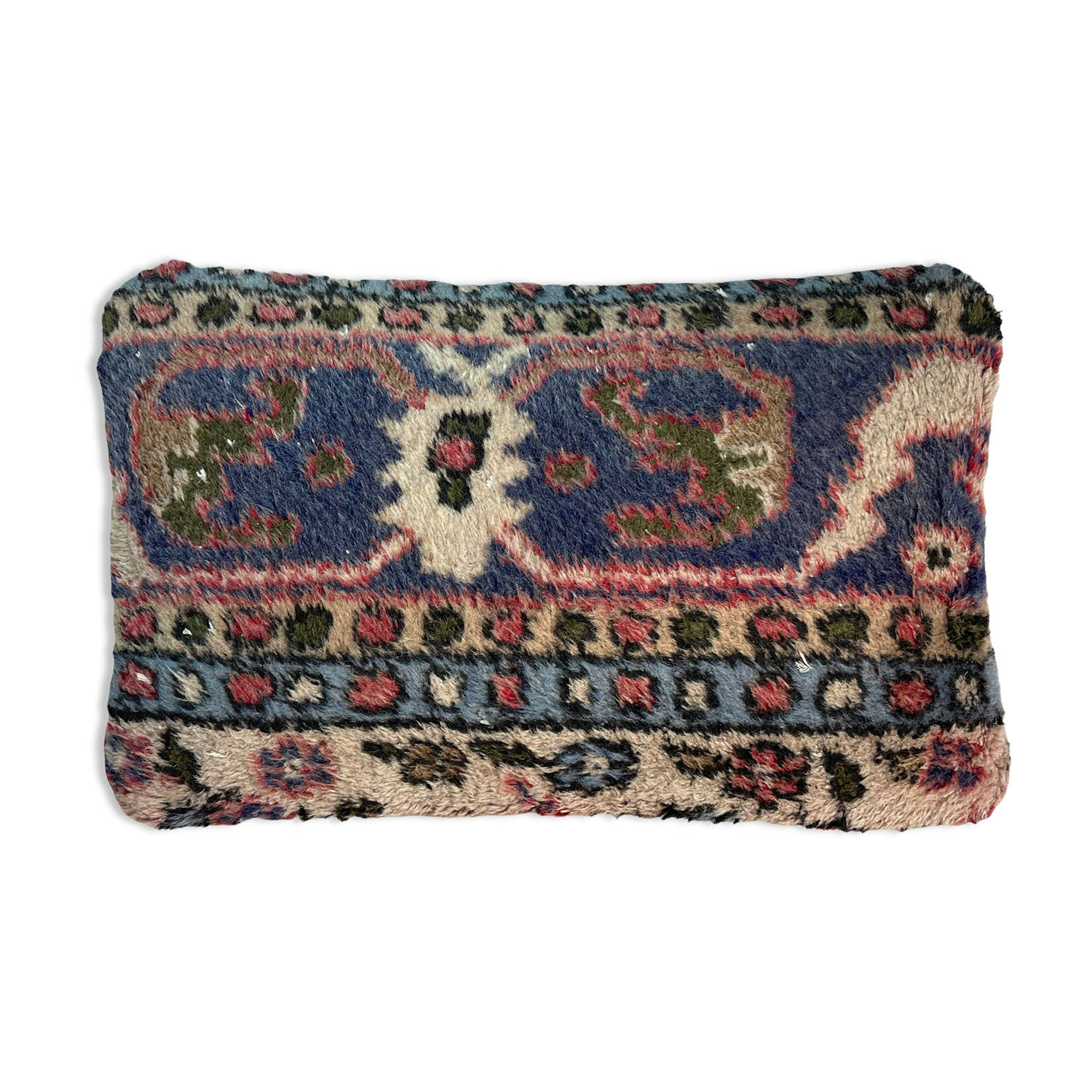 Vintage turkish rug cushion cover, 30 x 50 cm