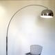 Lampadaire Arc chromé