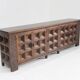 Buffet brutaliste espagnol en bois massif
