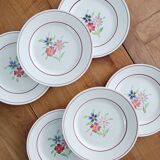 Lot de 6 assiettes à dessert Ceranord, modèle Bettina