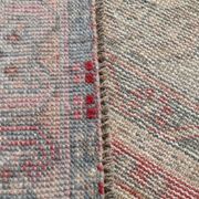 4x8 Soft Pink Geometric Handmade Vintage Rug, 128x242Cm