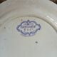 Plat ancien en terre de fer Sarreguemines 