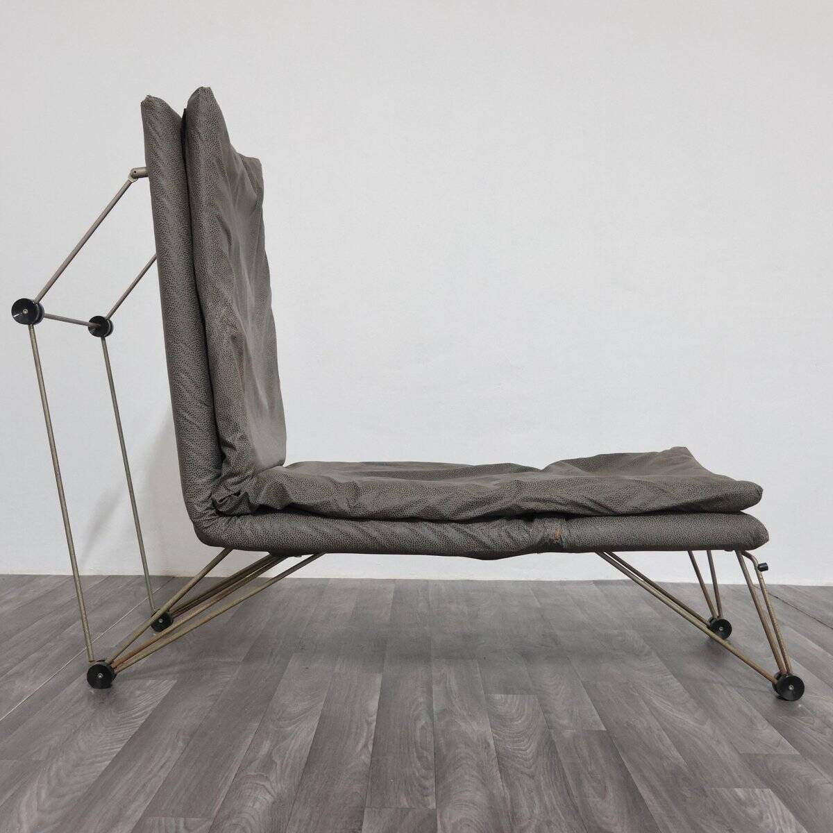 Postmodern Geometric Lounge Chair, 1980s