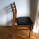 Series of four Scandinavian ash chairs