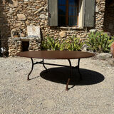 Table basse en fer forgé artisanal