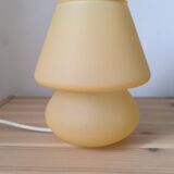 Frosted glass mushroom lamp