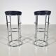 "Satish" bar stools in leather and chrome tubular steel by E Eckart Muthesius.