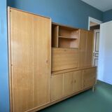Furniture from the 70s, solid, light oak, good condition.