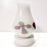Vase vintage en verre de Murano blanc attr. à Dino Martens pour Aureliano Toso