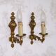 Pair of brass sconces