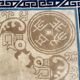 Tapis ancien chinois art déco 244x308 cm