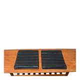 Leather cushion for postmodern Kreuzschwinger chair by Till Behrens, 1980s, set of 2.