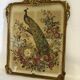 Cross-stitch tapestry in a Louis XVI style frame from around 1900.
